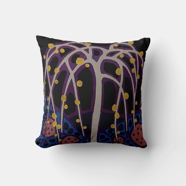 Almofada Art Deco Design nº 6 em Sunshinedazzle (Frente)