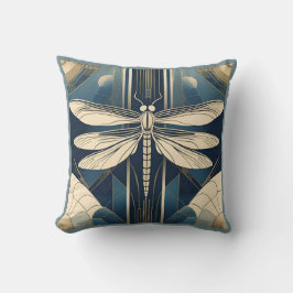 Almofada Art Deco Dragonfly Travesseiro decorativo