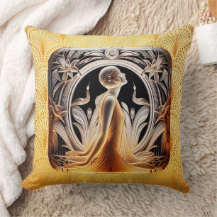 Almofada Art Deco Lalique Style Cushion.