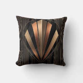 Almofada Art Deco Metallic Geometric Elegance