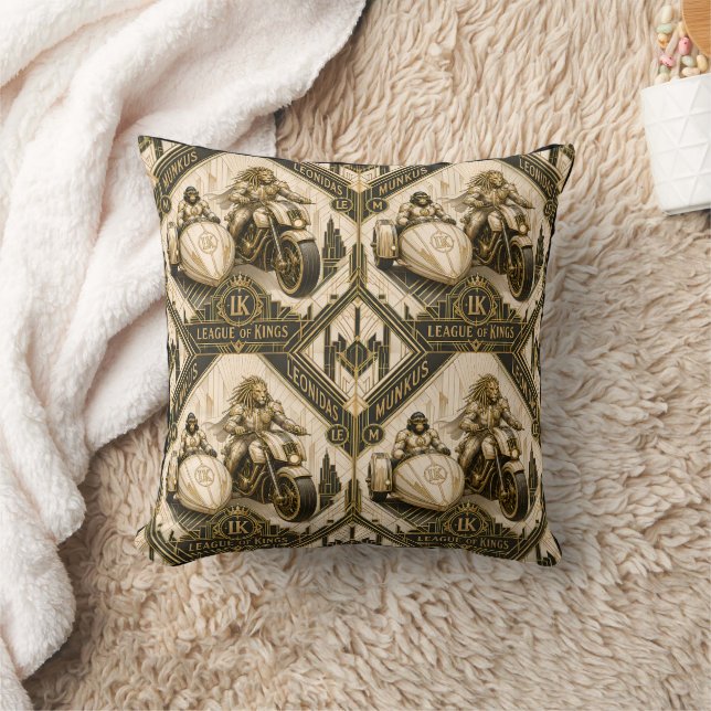 almofada art déco munkus/veículos de patrulha notu (Cobertor)
