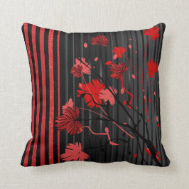 Almofada Art Deco Red Stripe Padrão