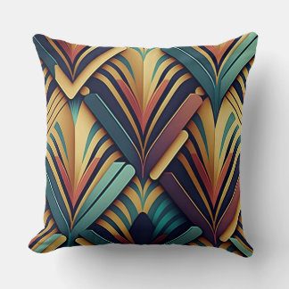 Almofada Art Deco Travesseiro decorativo Geométrico