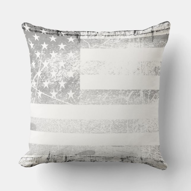 Almofada Art Grunge American Flag #7 (Frente)