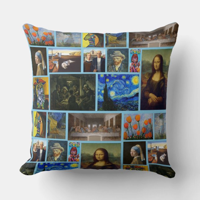 Almofada Art Masterpieces, Blue (Frente)