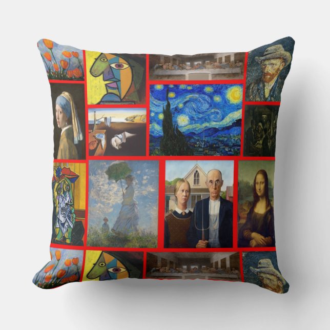 Almofada Art Masterpieces, Red (Frente)