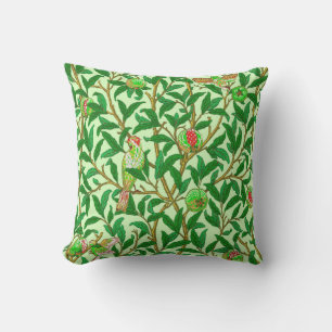 Almofada Art Nouveau Bird e Pomegranato, Verde limão