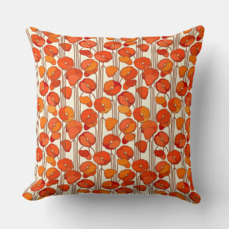 Almofada Art Nouveau Poppies Travesseiro