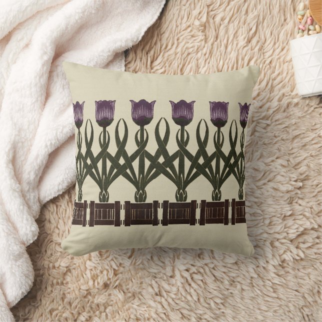 Almofada Art Nouveau Tulips (Cobertor)