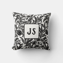 Almofada Art Nouveau Vintage Botanical Floral Pattern 