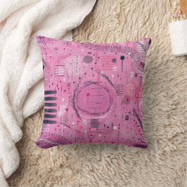 Almofada Arte abstrata de sundae de morango