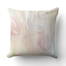 arte abstrata travesseiro pastel