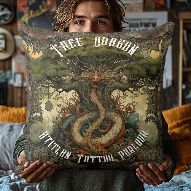 Almofada Arte AI da Árvore Japonesa Bonsai Tree (Criador carregado)