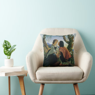 Almofada Arte Antiga, Amantes ao Crepúsculo, Sir Joseph Noe
