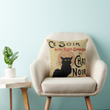 Arte Antiga Modernista, Ce Soir Chat Noir Gato Pre