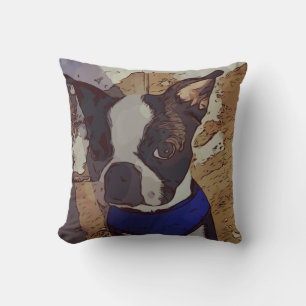 Almofada Arte bonito de Boston Terrier