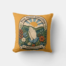 Almofada Arte Botânica Folk Vintage Reze Sobre Tudo