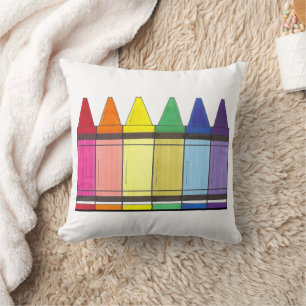 Almofada Arte Colorida Arco-Íris Crayons Orgulho Artista