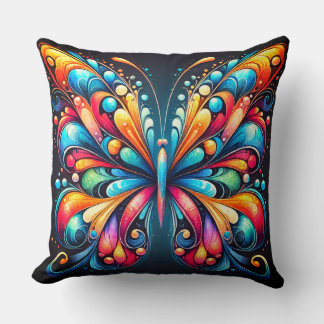Almofada Arte Colorida da Borboleta | Inspirado na Natureza