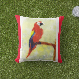 Almofada Arte Colorida de Macaw Bird