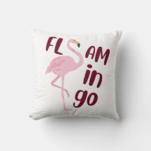Arte com Tipografia Flamingo, Cor-de-Rosa, Reprodu