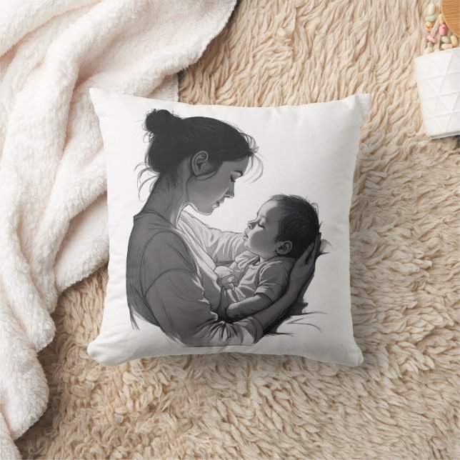 Almofada Arte da mãe e do bebê (Cobertor)
