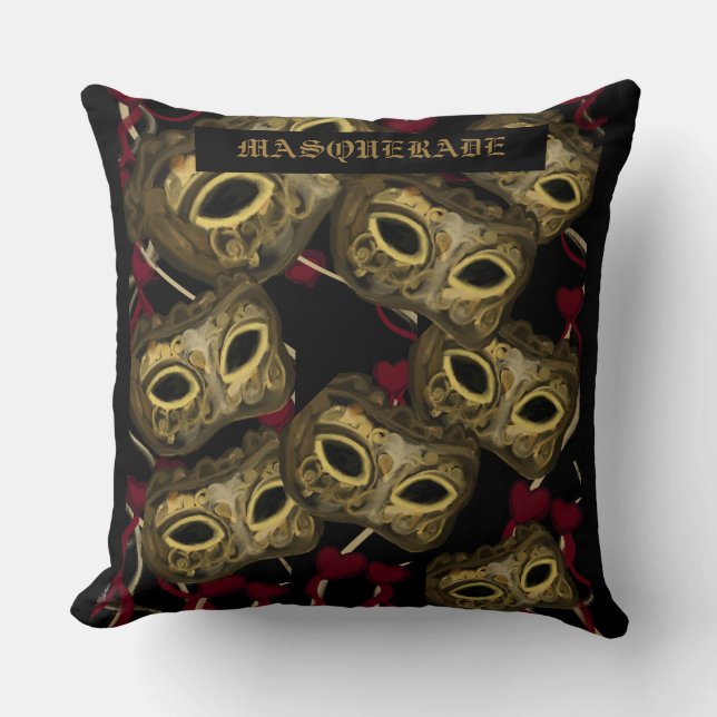 ALMOFADA ARTE DA MÁSCARA (Frente)