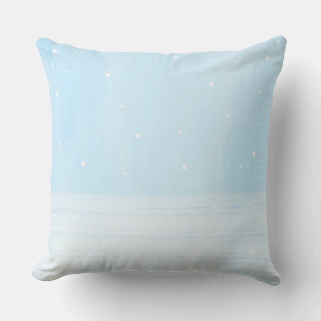Almofada arte da paisagem da neve (Frente)