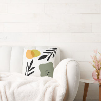 Almofada Arte de Abstrato boho botânico