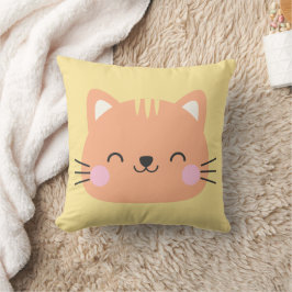 Almofada Arte de Aniversário de Gato para Crianças
