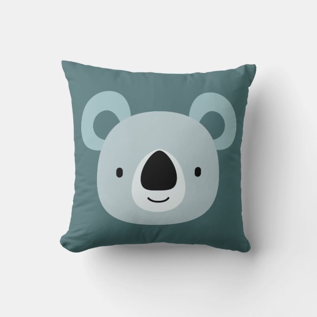 Almofada Arte de Aniversário de Panda para Crianças (Frente)