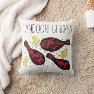 Almofada Arte de Comida de frango Indiano Tandoori