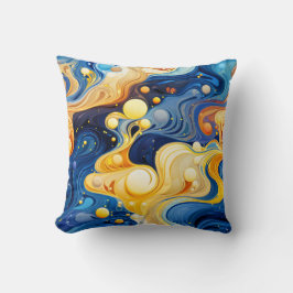 Almofada Arte de Design Ondulado Vibrante