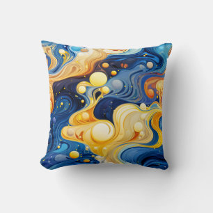 Almofada Arte de Design Ondulado Vibrante