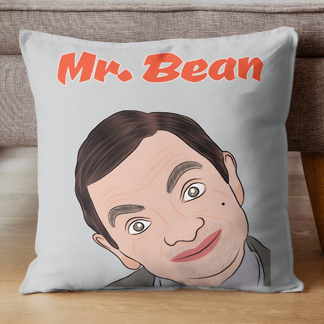 Almofada Arte de Fã do Sr. Bean (Rowan Atkinson) (Criador carregado)