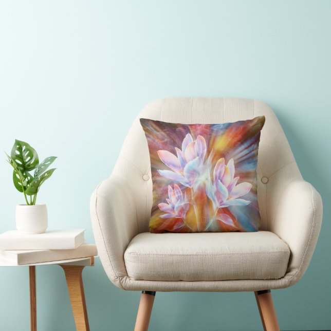 Almofada Arte de flores modernas abstratas (Cadeira)