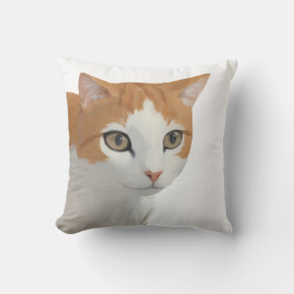 Almofada Arte de Gato Ginger Adorável
