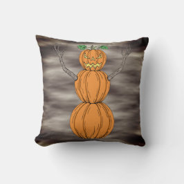 Almofada Arte de Halloween do Homem Abóbora