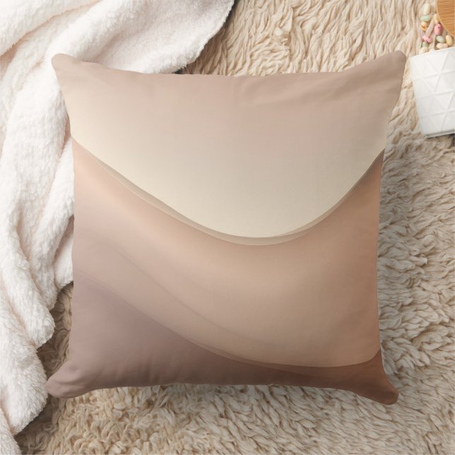 Almofada Arte de IA Cream Waves  (Cobertor)