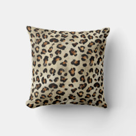 Almofada Arte de Impressão Animal Leopardo Textura de Pelo 