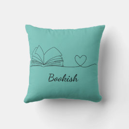 Almofada Arte de Linha do Sobreloque de Livro Minimalista,T