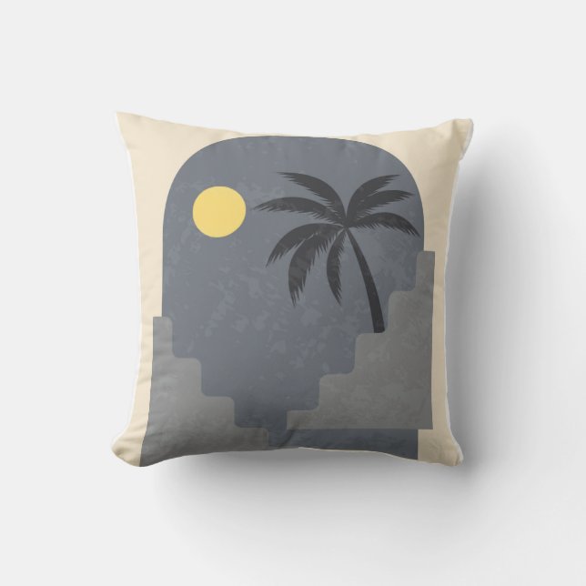 Almofada arte de muro abstrato (Frente)