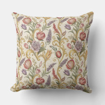 Arte de padrão de rolagem floral vintage francês o