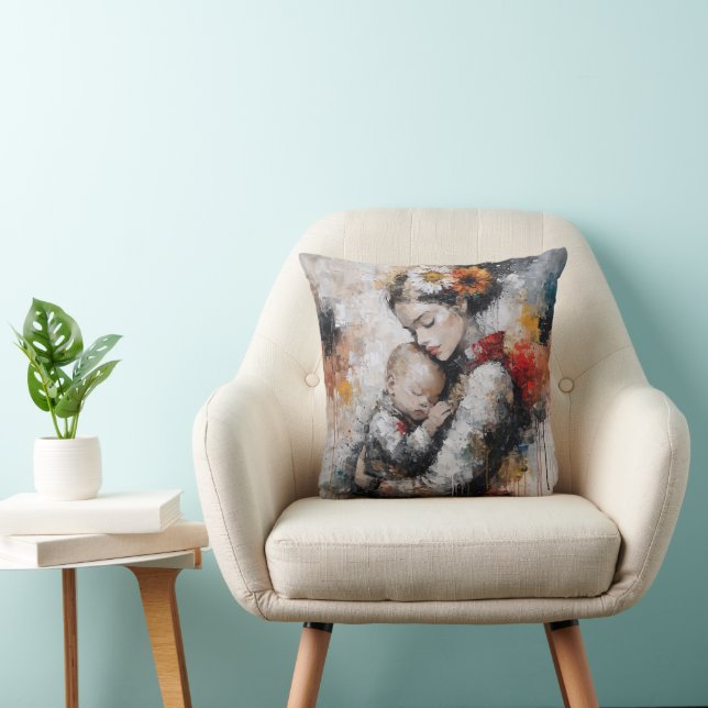 Almofada Arte de Parede da Maternidade Emocional com Coroa  (Cadeira)