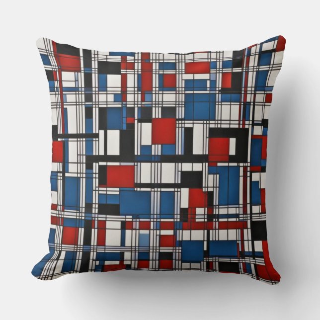 Almofada Arte de Parede Geométrica Abstrato moderna (Frente)