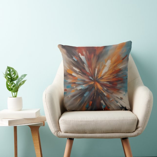 Almofada Arte de pintura abstrata (Cadeira)