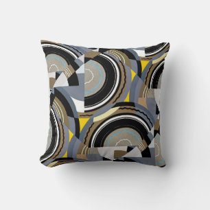 Almofada Arte Deco Pochoir Vintage Formas Geométricas de Ja