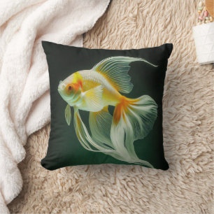 Almofada Arte Digital de Peixe Dourado Simples e Elegante  