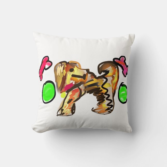 Almofada arte do golden retriever (Frente)