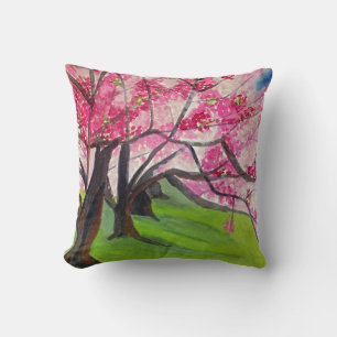 Almofada Arte do japonês da flor de cerejeira de Sakura
